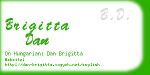 brigitta dan business card